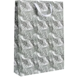 Gifi Sac cadeau Noël Gris Vert taille L^ Loisirs Créatifs Et Emballage Cadeau