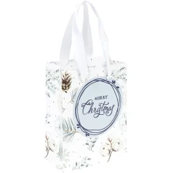 Gifi Sac cadeau Noël Jardin d'Hiver L14X6 cm^ Loisirs Créatifs Et Emballage Cadeau