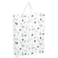 Gifi Sac cadeau Noël Jardin d'Hiver L46X33 cm^ Loisirs Créatifs Et Emballage Cadeau