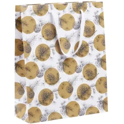 Gifi Sac cadeau Noël motif nature Taille M L26xH32cm^ Loisirs Créatifs Et Emballage Cadeau