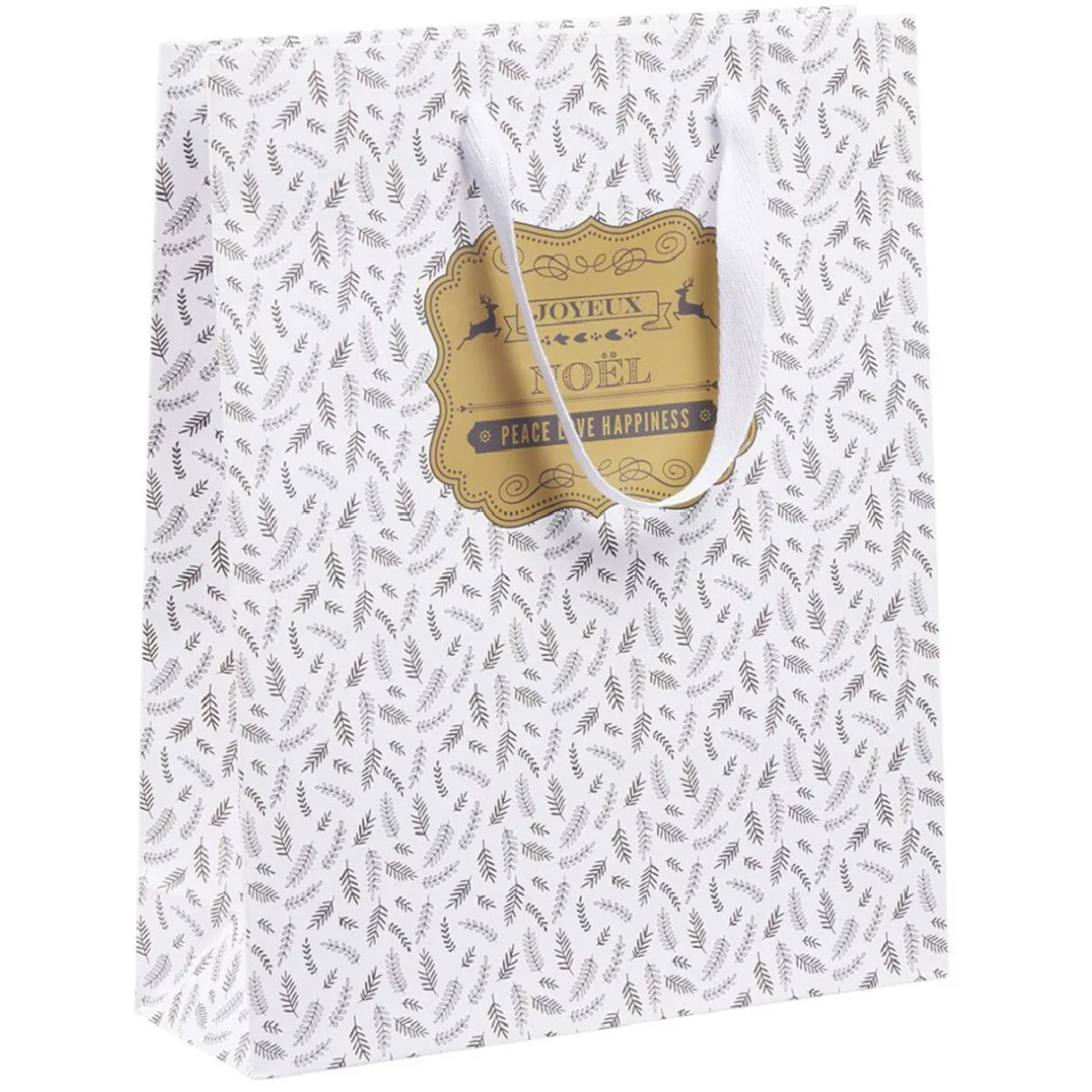 Gifi Sac cadeau Noël motif nature Taille M L26xH32cm^ Loisirs Créatifs Et Emballage Cadeau