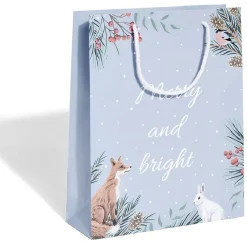 Gifi Sac cadeau Noël motif nature - Taille M^ Loisirs Créatifs Et Emballage Cadeau