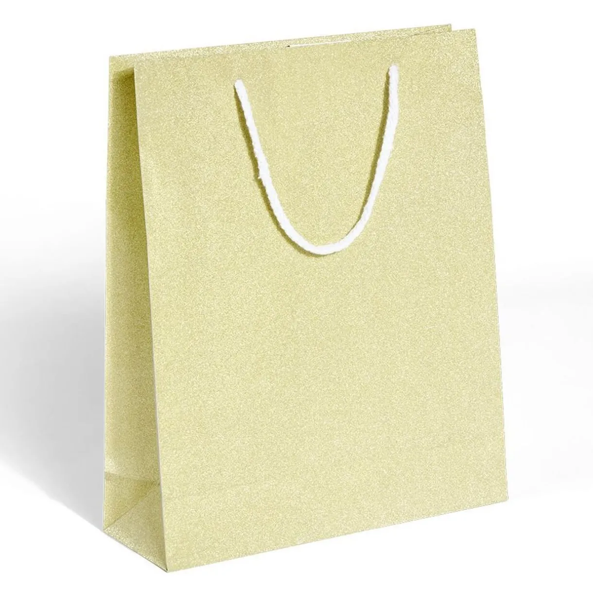 Gifi Sac cadeau Noël motif sapin ou uni doré pailleté - Taille M^ Loisirs Créatifs Et Emballage Cadeau