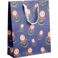 Gifi Sac cadeau Noël motif traditionnel Taille M L26xH32cm^ Loisirs Créatifs Et Emballage Cadeau