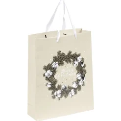 Gifi Sac cadeau Noël Nature L32X26 cm^ Loisirs Créatifs Et Emballage Cadeau