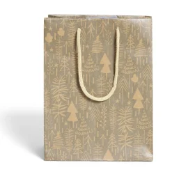 Gifi Sac cadeau Noël papier recyclé imprimé 17,5x10xH23cm - 2 modèles^ Loisirs Créatifs Et Emballage Cadeau