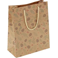 Gifi Sac cadeau papier recyclé certifié FSC® imprimé marron Taille L^ Loisirs Créatifs Et Emballage Cadeau