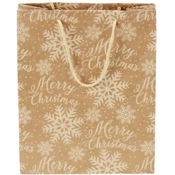 Gifi Sac cadeau papier recyclé certifié FSC® imprimé marron Taille L^ Loisirs Créatifs Et Emballage Cadeau