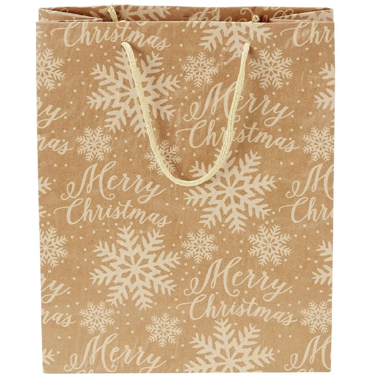 Gifi Sac cadeau papier recyclé certifié FSC® imprimé marron Taille L^ Loisirs Créatifs Et Emballage Cadeau