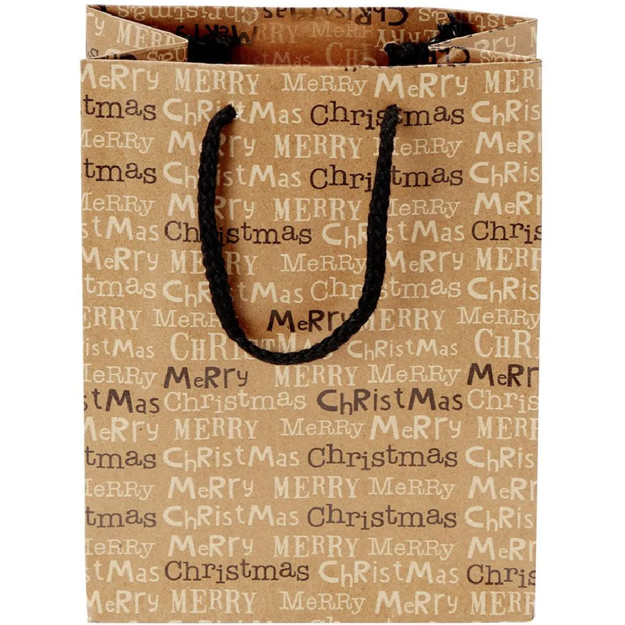 Gifi Sac cadeau papier recyclé certifié FSC® imprimé marron Taille M^ Loisirs Créatifs Et Emballage Cadeau