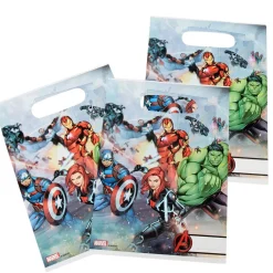 Gifi Sac cadeau plastique anniversaire Avengers x6^ Loisirs Créatifs Et Emballage Cadeau