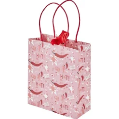 Gifi Sac cadeau Saint Valentin motif piment inscription Hot rose et rouge^ Loisirs Créatifs Et Emballage Cadeau