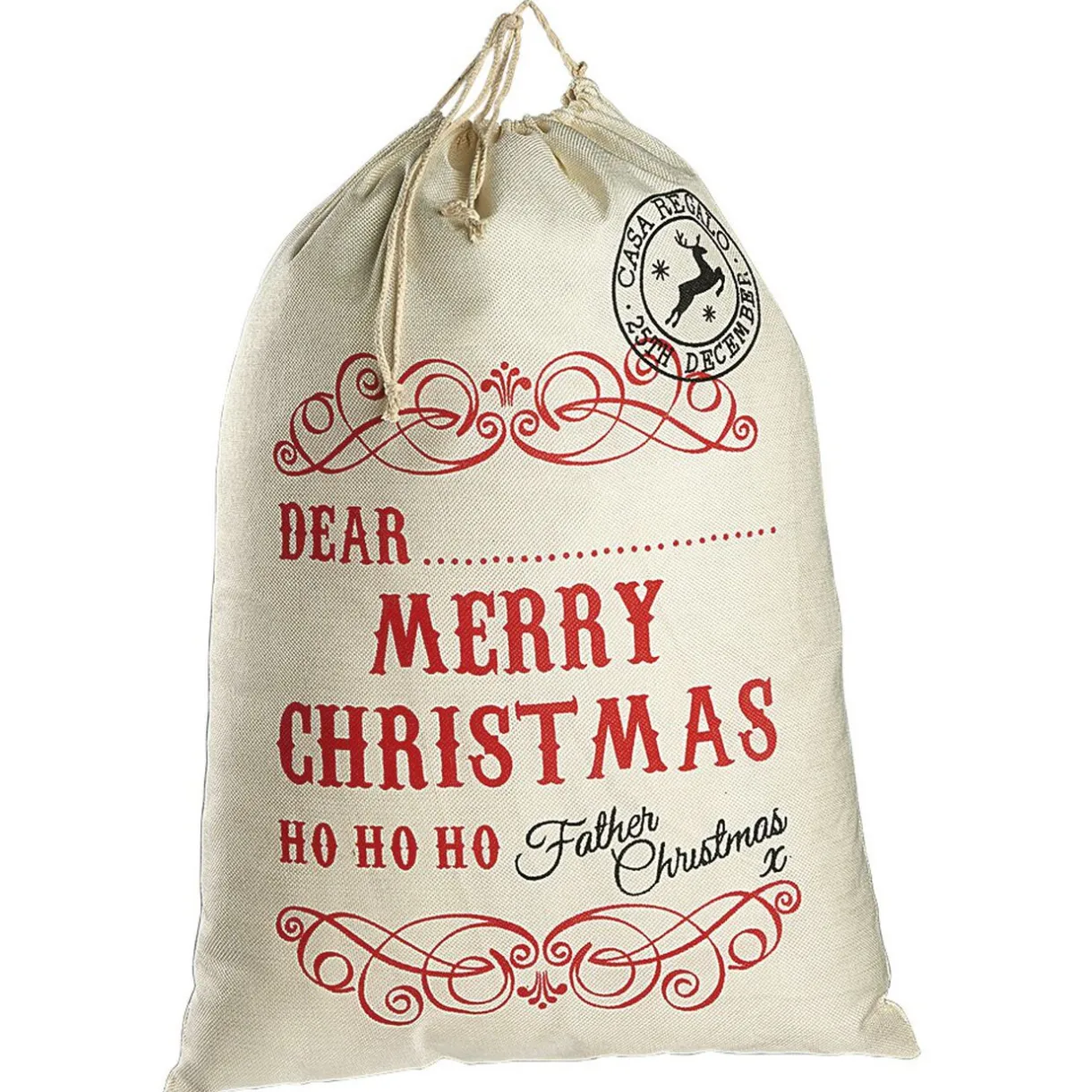 Sale Gifi Sac de Père Noël en tissu