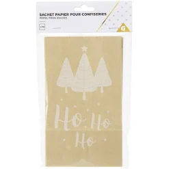 Online Gifi Sachet en papier pour confiserie de Noël x10