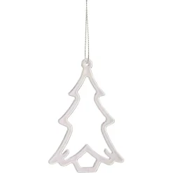 Gifi Sapin ajouré à suspendre transparent iridescent H.10 cm^ Décoration Sapin