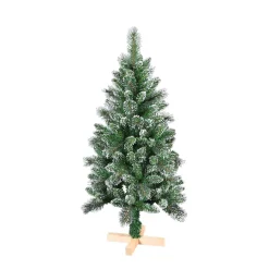 Online Gifi Sapin artificiel effet enneigé pied en bois 220 branches Ø66xH120 cm