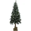 Online Gifi Sapin artificiel enneigé tronc aspect bois sac jute Ø90xH180cm