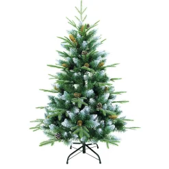 Clearance Gifi Sapin artificiel neige et pin H120cm vert