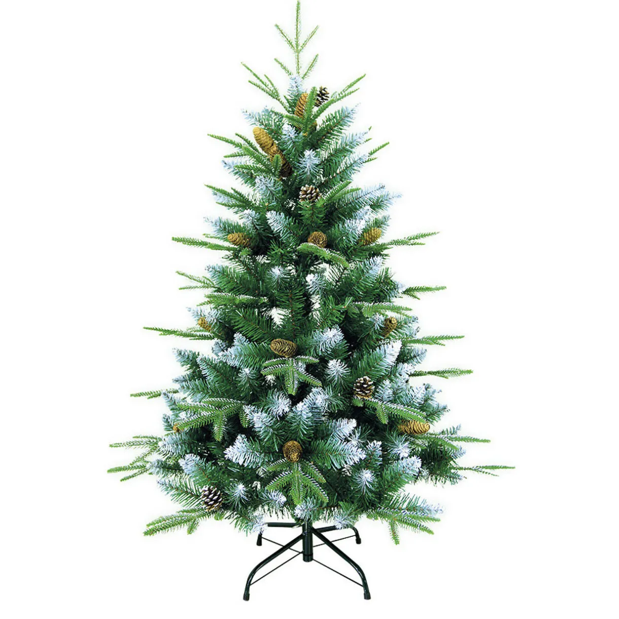 Clearance Gifi Sapin artificiel neige et pin H120cm vert