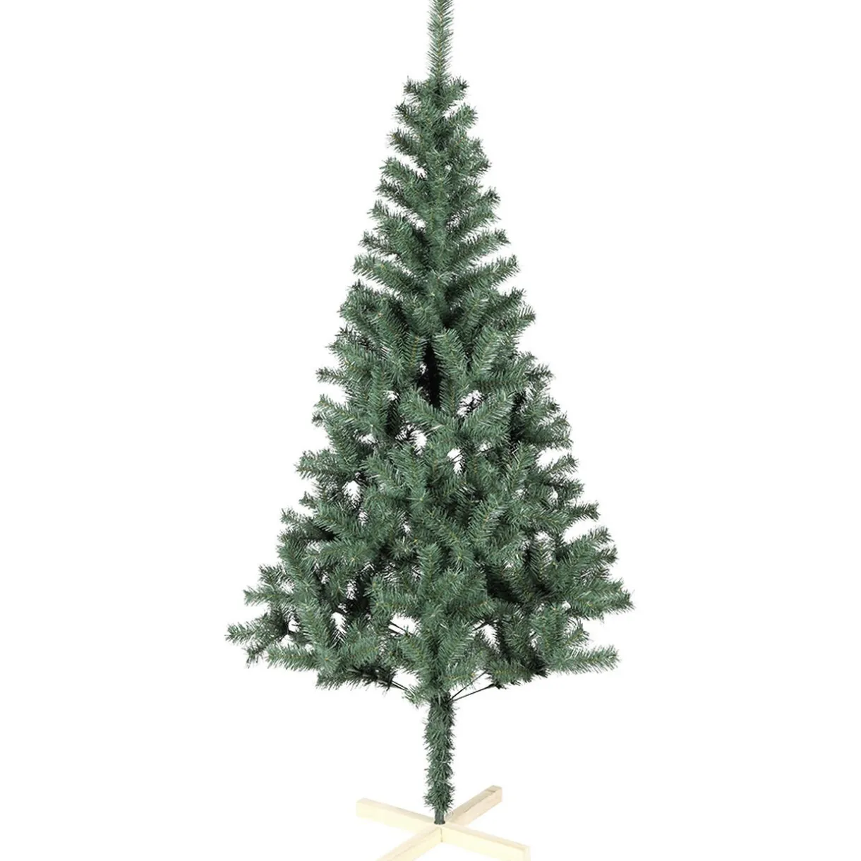 New Gifi Sapin artificiel vert 400 branches pied bois Ø100xH180cm