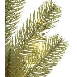 Online Gifi Sapin artificiel vert lumineux 30 MicroLED blanc chaud H35 cm