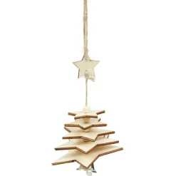 Gifi Sapin 3D à suspendre, 2 modèles^ Décoration Sapin