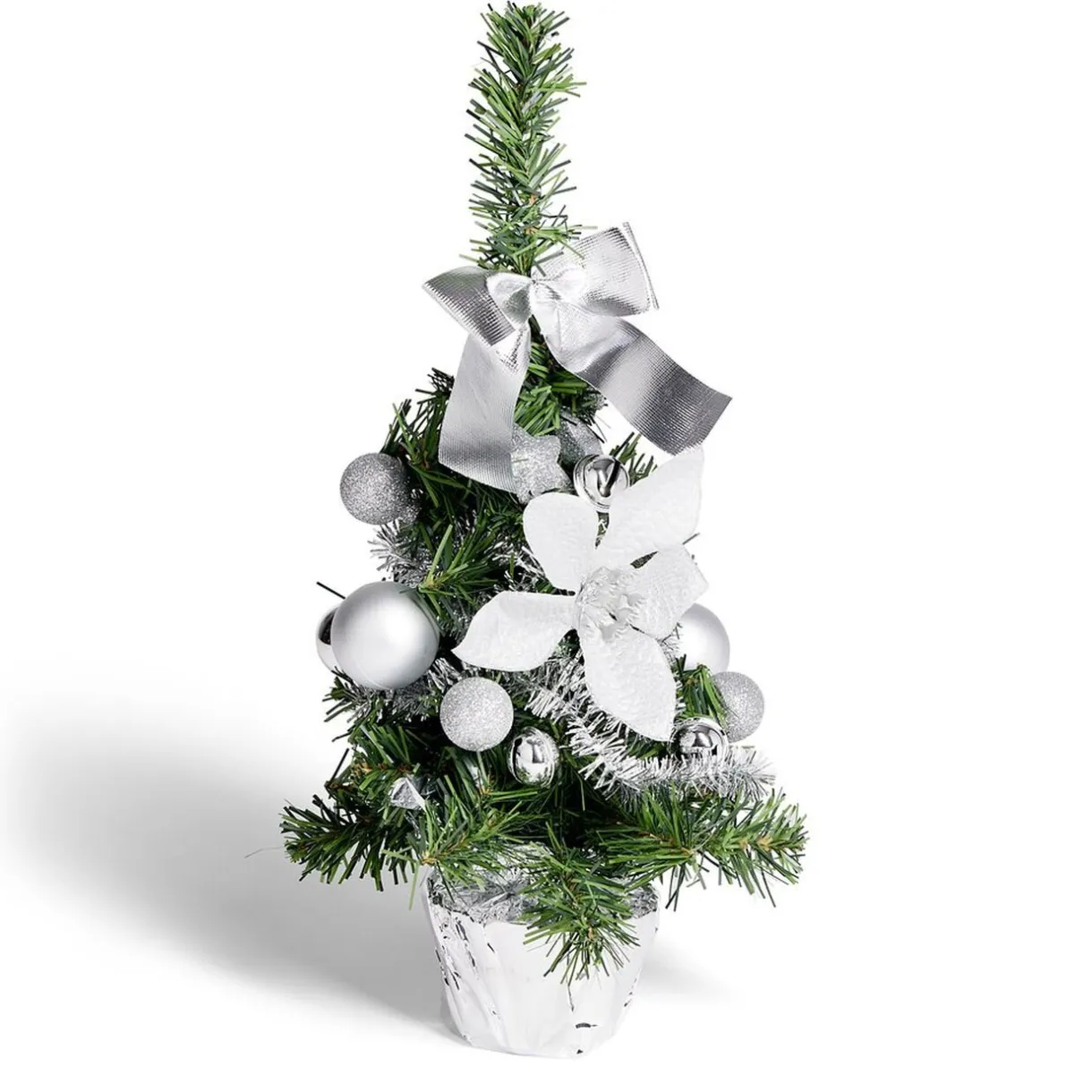 Discount Gifi Sapin décor argenté H36cm