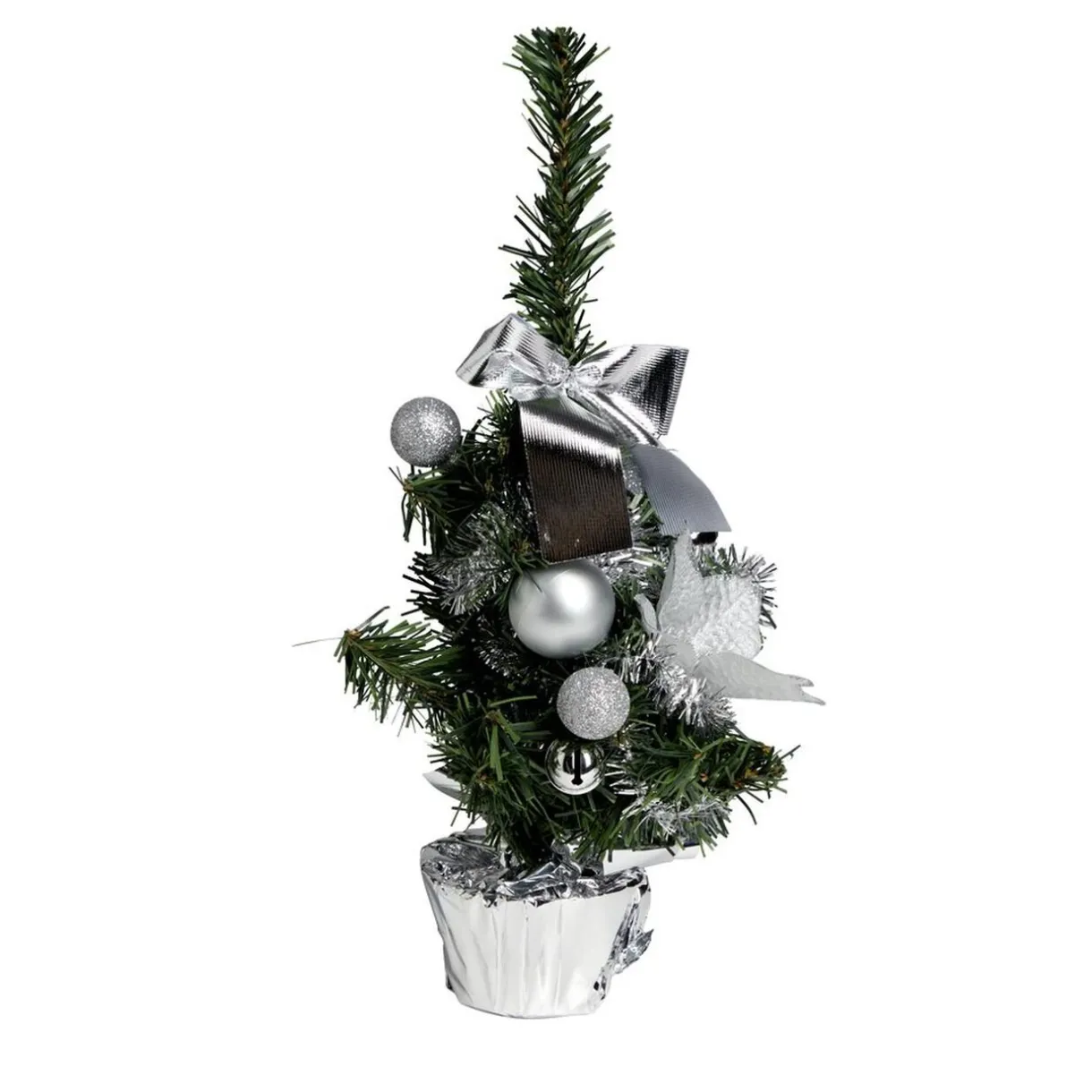 Discount Gifi Sapin décor argenté H36cm