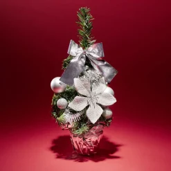 Discount Gifi Sapin décor argenté H36cm