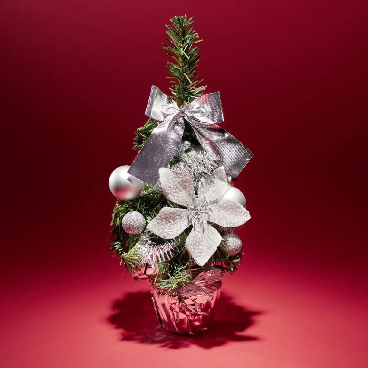 Discount Gifi Sapin décor argenté H36cm