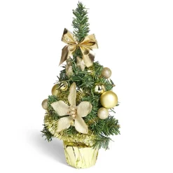Discount Gifi Sapin décor doré H36cm