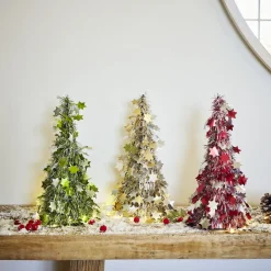 Outlet Gifi Sapin de Noël à poser avec étoiles H38cm - 3 modèles