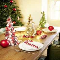 Outlet Gifi Sapin de Noël à poser avec étoiles H38cm - 3 modèles