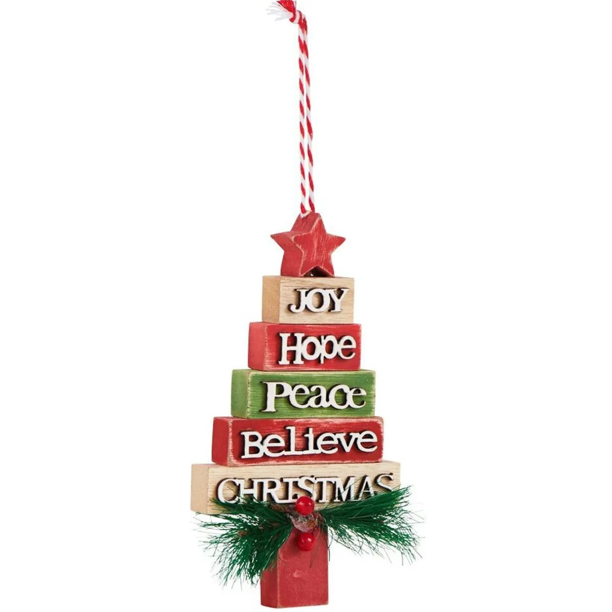 Gifi Sapin de Noël à suspendre multicolore^ Décoration Sapin