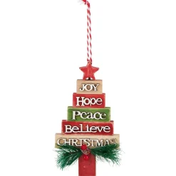 Gifi Sapin de Noël à suspendre multicolore^ Décoration Sapin