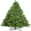 Clearance Gifi Sapin de Noël artificiel vert avec pied métal Ø136xH240cm