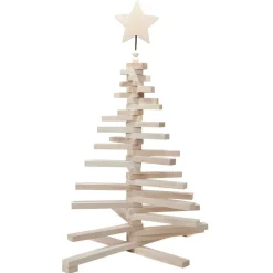 Online Gifi Sapin de Noël en bois amovible gris 48xH71cm