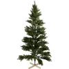 Outlet Gifi Sapin de Noël Vert effet réel avec pied en bois H180 cm