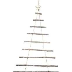 Gifi Sapin en morceaux de bois à suspendre^ Décoration Sapin