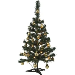 New Gifi Sapin lumineux blanc et doré 20 LED