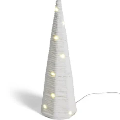 Gifi Sapin lumineux 50LED blanc chaud H100cm^ Décoration Extérieure De Noël