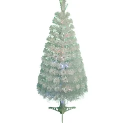 New Gifi Sapin NOEl blanc fibre optique H90 cm