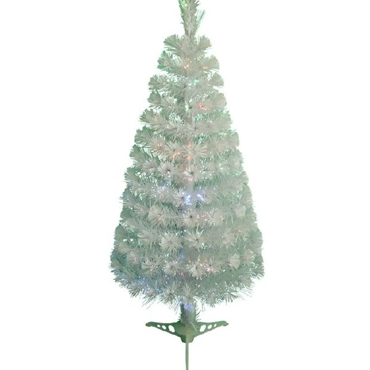 New Gifi Sapin NOEl blanc fibre optique H90 cm