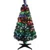 Best Gifi Sapin Noël Vert en fibre optique 16 Led Multicolore H120 cm