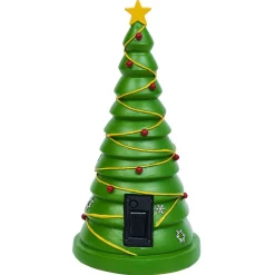 Gifi Sapin solaire lumineux LED blanc chaud H29,7cm^ Décoration Extérieure De Noël