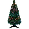 Best Gifi Sapin vert fibre optique 12 LED intérieur H90 cm