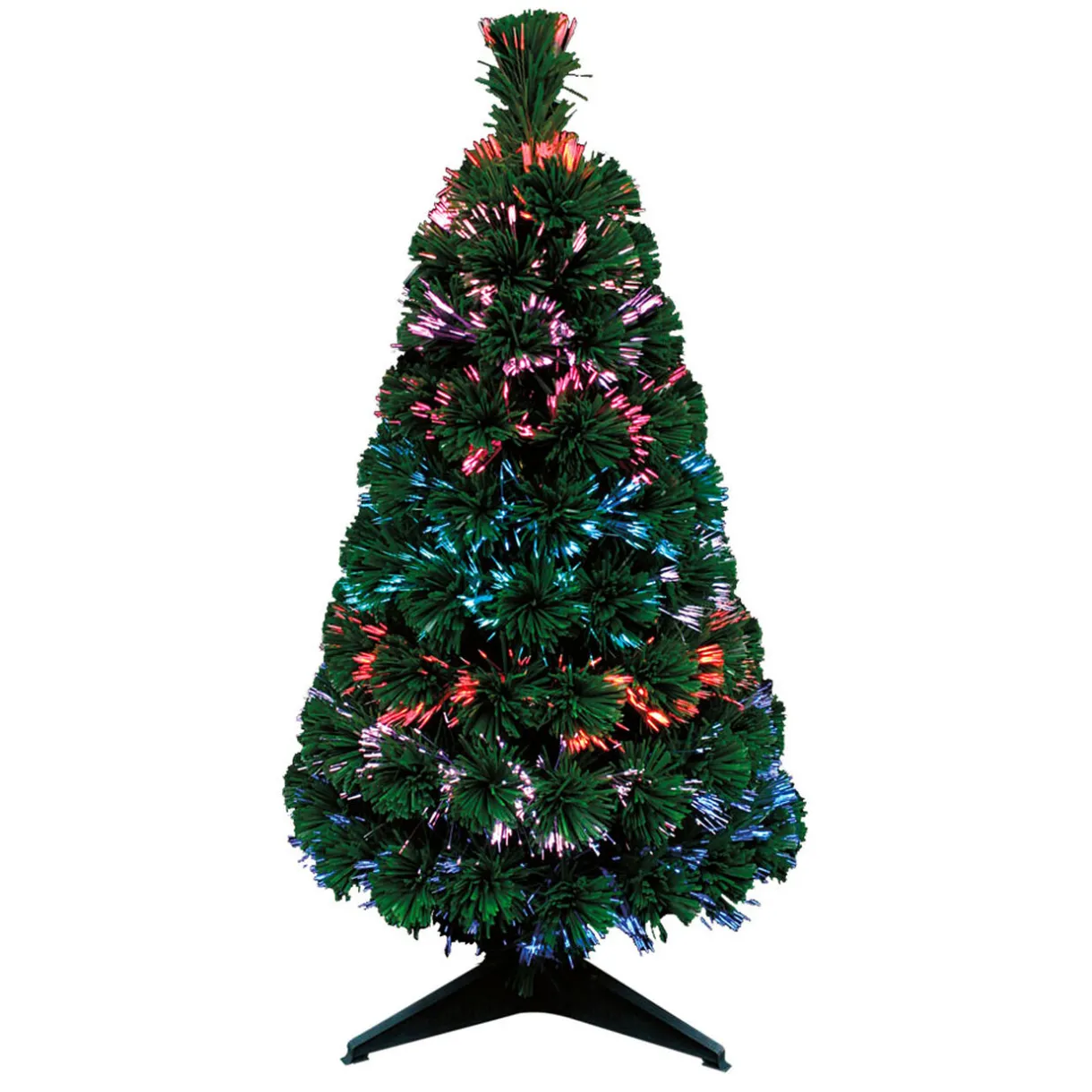 Best Gifi Sapin vert fibre optique 12 LED intérieur H90 cm