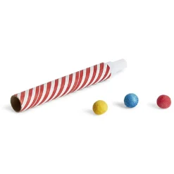 Sale Gifi Sarbacane Circus rayée rouge et blanche x 4 et ses 60 boules