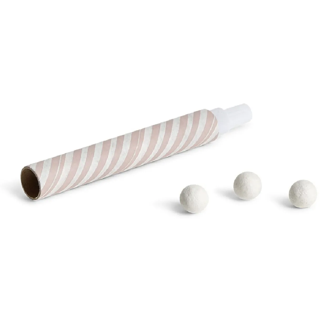 Sale Gifi Sarbacane rayée rose et blanche x 4 et ses 60 boules blanches