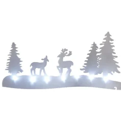 Gifi Scène de Noël transparente à poser^ Décoration Extérieure De Noël